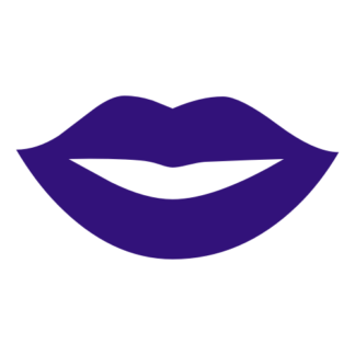 Kiss Lips Decal (Purple)